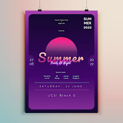 Summer Party Poster Design :: Behance