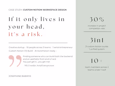 Custom Notion Workspace Build