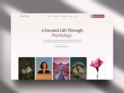 WellMind Website Design for Psychologists and Therapists
