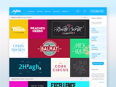 Myfonts™ - Homepage