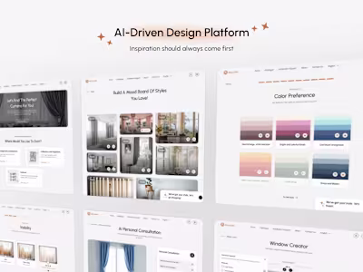 Custom Curtain Design Platform | SaaS Dashboard | B2C