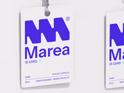 Marea - Fictional AI SaaS corp brand design