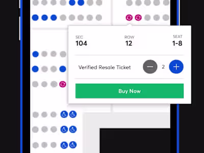 Ticketmaster: Built Interactive Seatmap for Conversion Lift