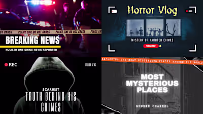 Youtube Thumbnails for Crime Videos