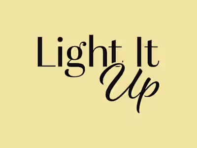 Light It Up Candle Brand & Web Design