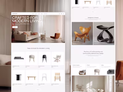 Novo furniture  (Website design)