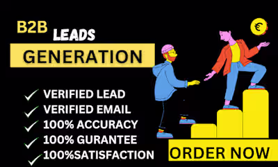 I will generate b2b lead generation linkedin lead building emai…