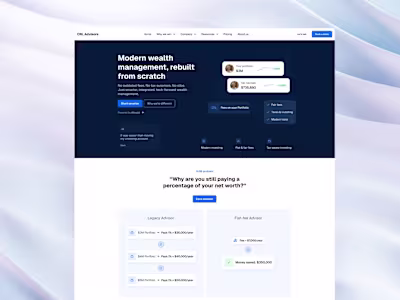CRL Advisors Website Redesign