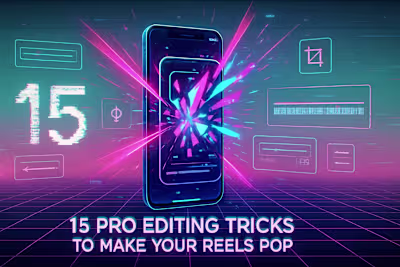 15 Pro Editing Tricks to Make Your Reels Pop (Using Only Your Phone)