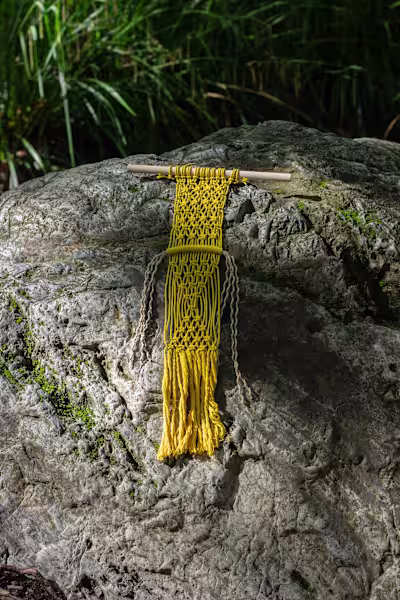 Product photos for a macramé brand