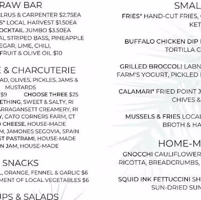 Restaurant Menu Writing