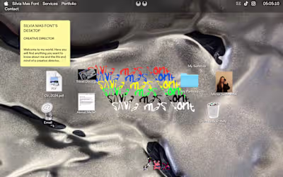 Website Silvia Mas Font - Creative Director