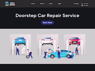 Web design - Super4 Services (Landing Page)