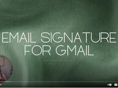 Email Signature - YouTube