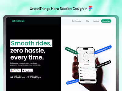 Hero Section Redesign for UrbanThings.co