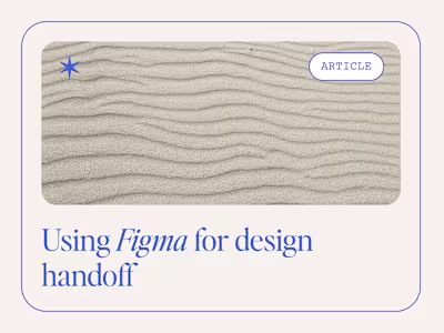 Using Figma for Design Handoff 🤝