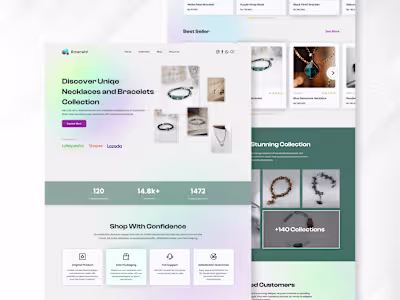 Emerald Jewellery - Landing Page Website | Webflow