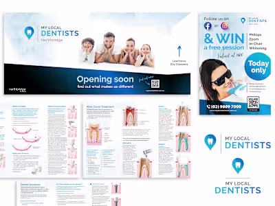Logo, brand guides, signage, flyers and social media
