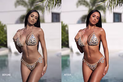 Fashion photo retouching