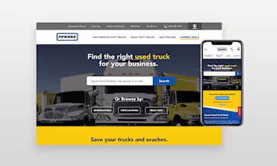 Penske Used Trucks | Website Redesign