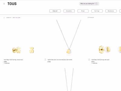 Tous Jewelry Collection Links Project