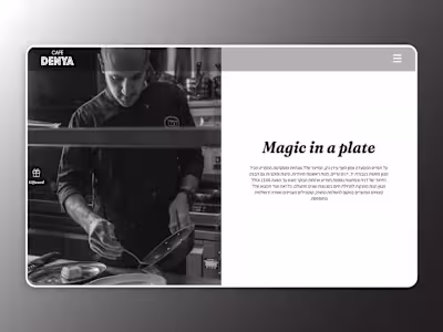 Denya Cafe Website Development