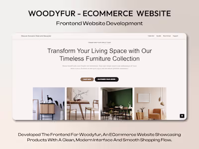 Woodyfur Ecommerce Platform Development