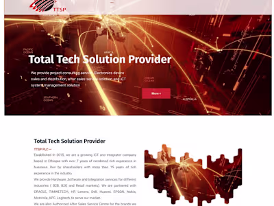 Tech Company website