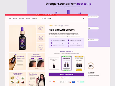 Product Page Redesign for Enhanced Clarity and Conversion