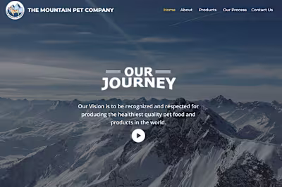 The mountain pet company website