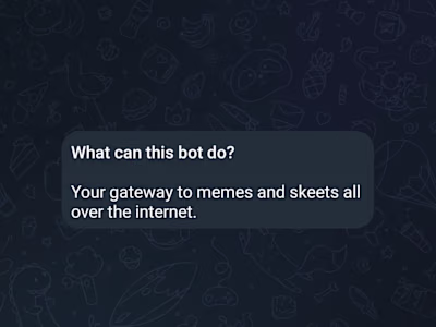 Telegram Meme bot