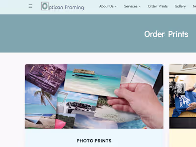 I developed a full custom application for Opticon Framing th...