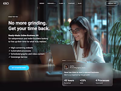 EGO Creative Innovations Website