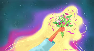 Be the Flower: Digital Illustration