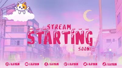 (Animated)  "Stream Overlay" for streamers 