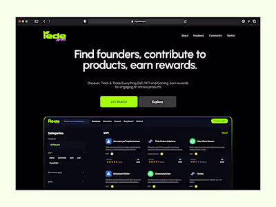 Rede Waitlist Landing page