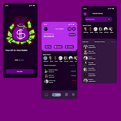 DigiWallet - E-Wallet Mobile App :: Behance