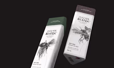 Skeeter Beater - Package Redesign + Case Study on Behance