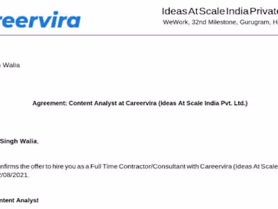 Careervira-Content Analyst[4Months]