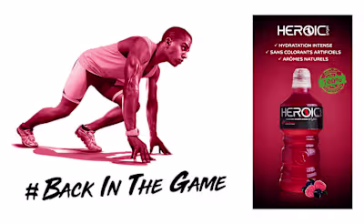 Heroic Sport Energy Drink Branding