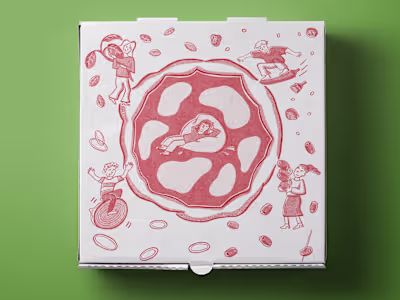 Pizza Box Illustration for Competition