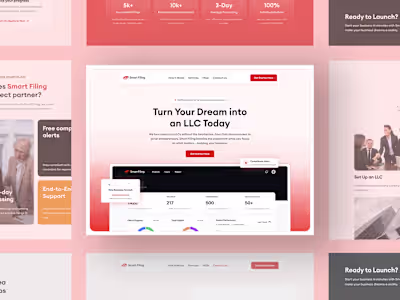 Smart Filing Website Redesign and Development