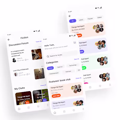 Book Club Forum App