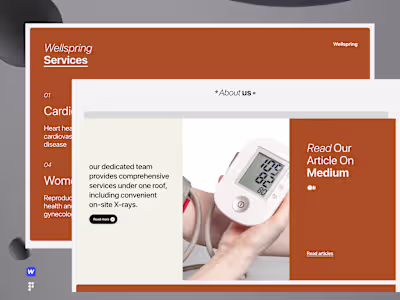 Wellspring Website UI/UX Design