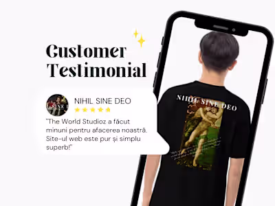 👕TESTIMONIAL Nihil Sine Deo- T-Shirt Maker