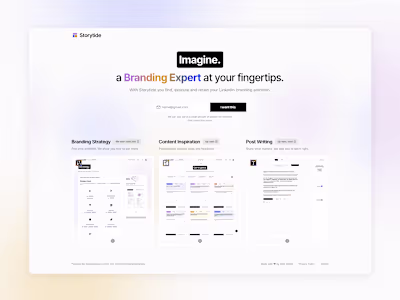 Storytide Landing Page