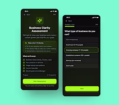A focused onboarding-style assessment designed