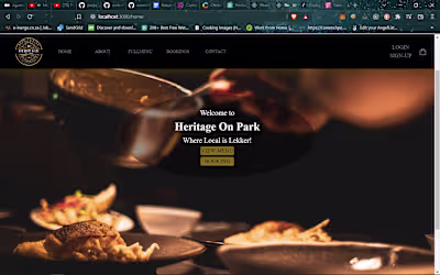 Local Restaurant Website Design