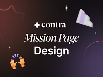 Contra Mission Page Design