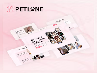 Development of Pet Care Framer Template